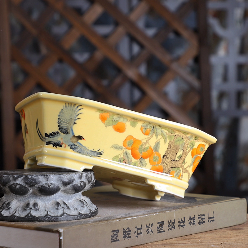 وعاء بونساي مستطيل من البورسلي - مراجعة Bonsai Garden Table وسعره